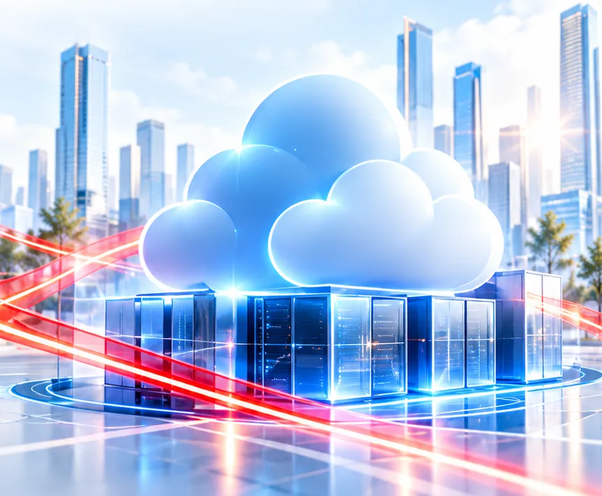 Cloud platform connected to modern infrastructure